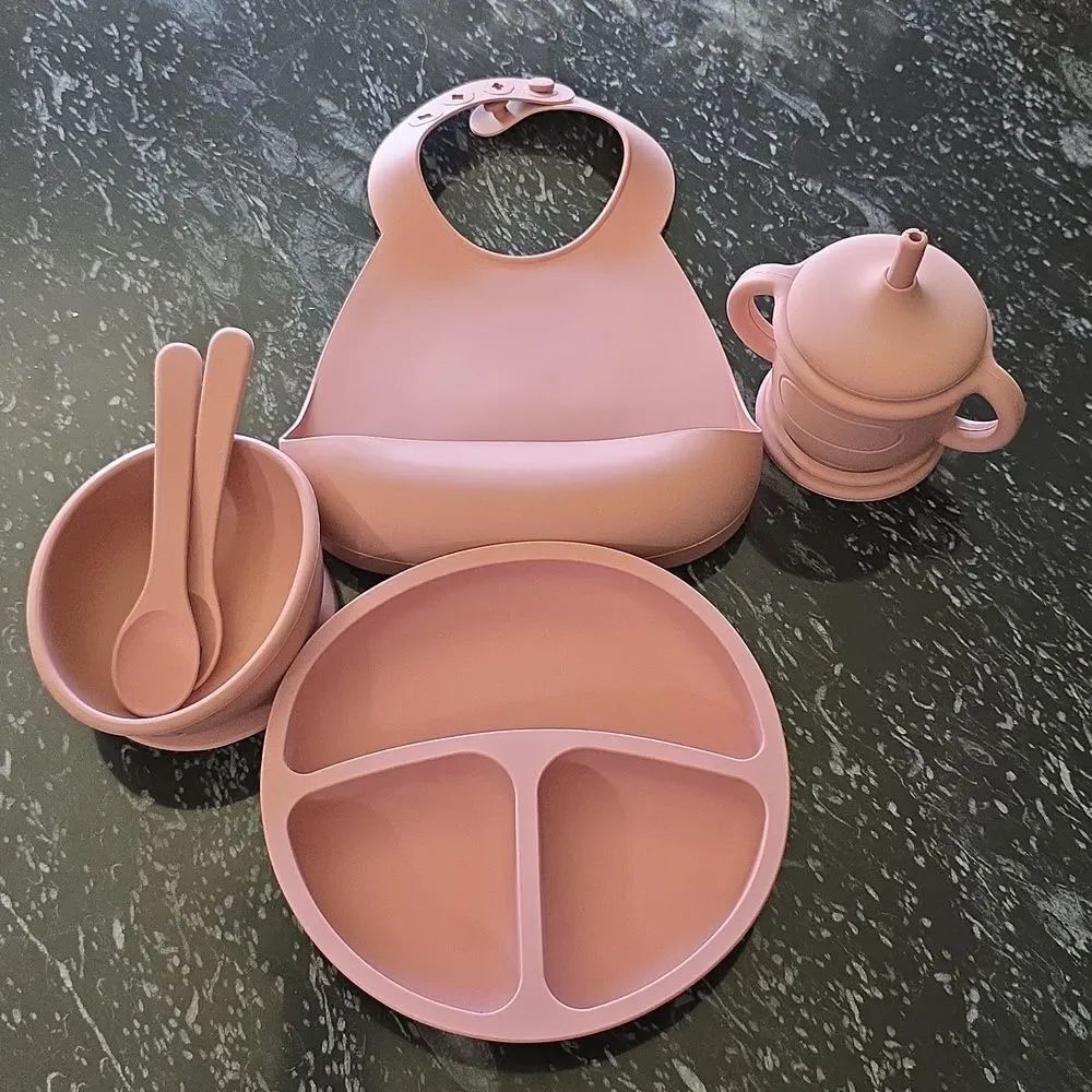 BRAND NEW SILICONE BABY FEEDING SET G1 - Picture 6 of 11